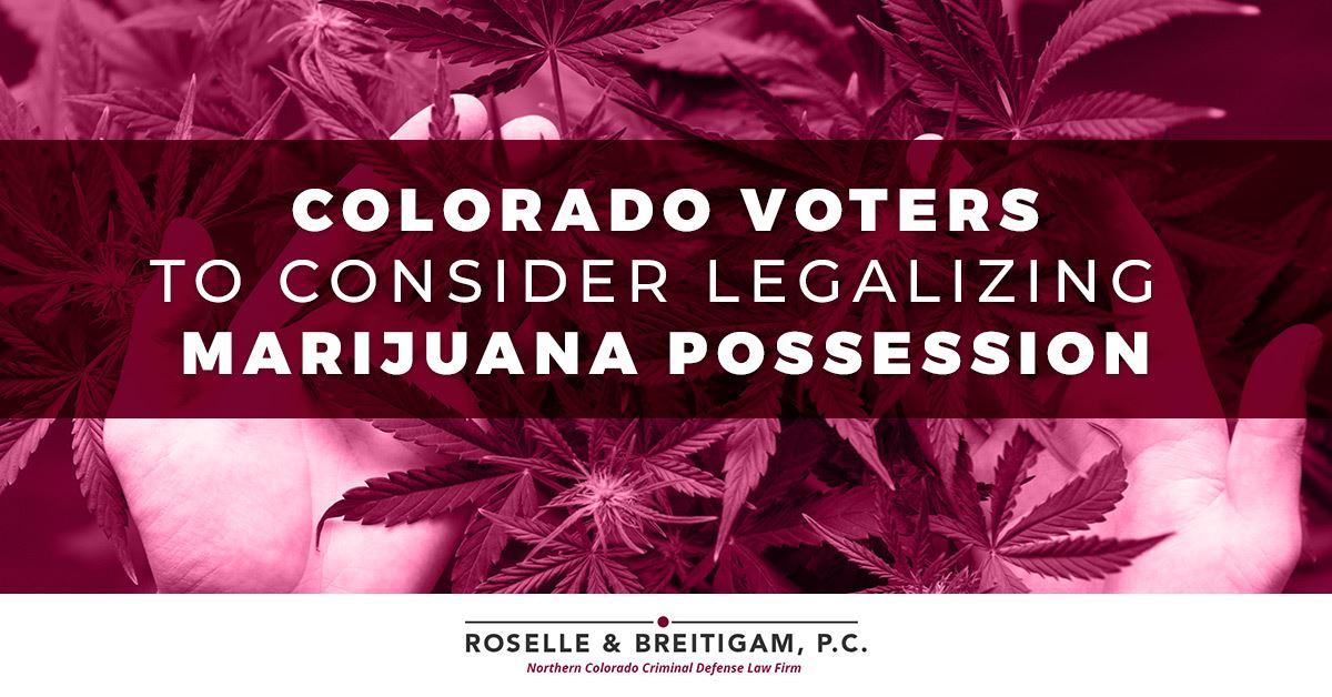 Colorado Voters to Consider Legalizing Marijuana Possession