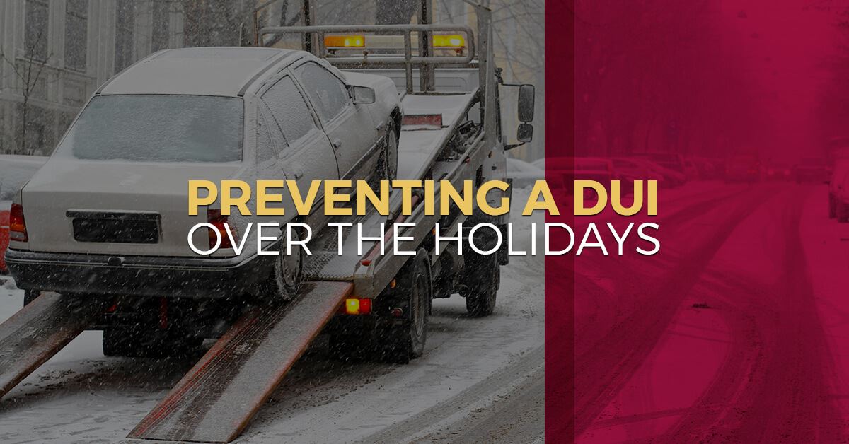 Preventing DUI over holidays